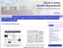 Tablet Screenshot of boylecountyhealthdept.com
